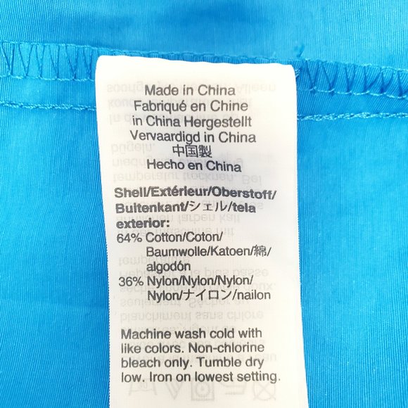 J. Crew Zip Front Perfect Lightweight Perfect Rain Jacket Sky Blue - Picture 11 of 12